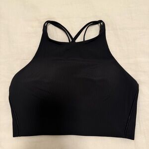 Lululemon Athletica Black High-Neck Sports Bra